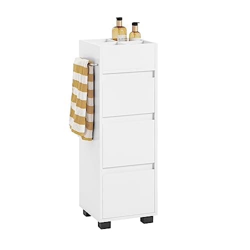 SoBuy BZR29-W Szafka Łazienkowa Stojąca