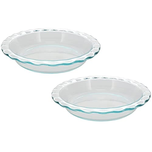 Pyrex Easy Grab szklany talerz do ciasta, 2 sztuki