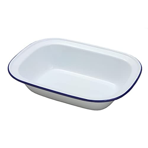 Genware 44018 emaliowana forma prostokątna 18 cm