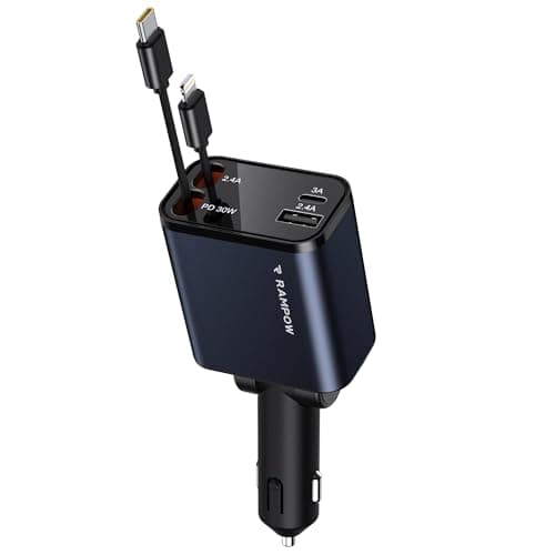 Rampow RBB31-EU Ładowarka Samochodowa 65W 4 w 1