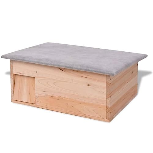 vidaXL Domek dla jeży drewniany 45x33x22 cm