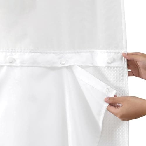Eachope EH-SCL-7174WHITE Zasłona Prysznicowa Wodoodporna 180x188 cm