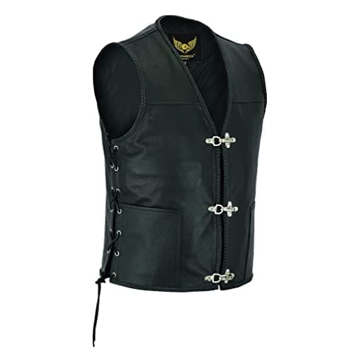 Leatherick Fishhook Kamizelka Motocyklowa Czarna 4XL