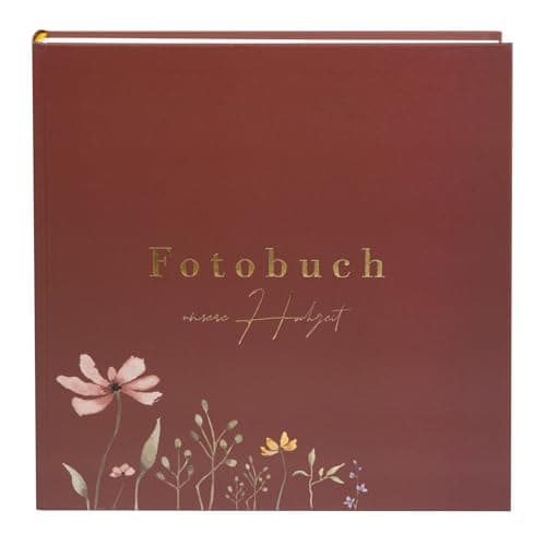 Album ślubny Goldbuch Blumenliebe Bordeaux