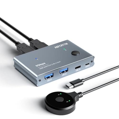 Abfcrttw KC-DP202 Przełącznik USB 3.0 2 szt.