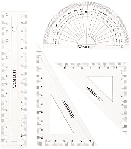 Westcott E-10303 Zestaw do Geometrii 4-częściowy