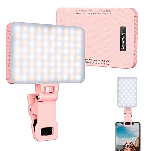 Newmowa NMW-80AI Różowa Lampa Selfie LED