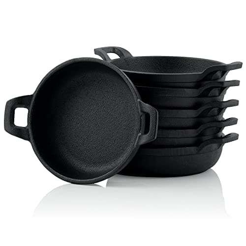 BBQ-Toro PAN17 Żeliwne Patelnie Grillowe 6 sztuk