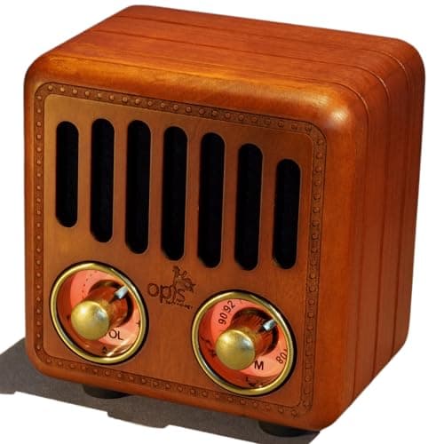 Opis Radio 2 Drewniany Głośnik Retro