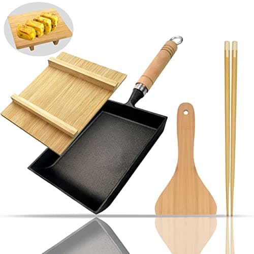 Wsgsyyds XC-Tamagoyaki Patelnia Żeliwna 18x15 cm