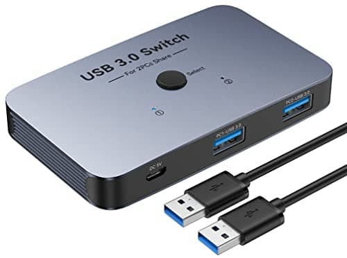 Ablewe USB 3.0 KVM Przełącznik 2 Komputery