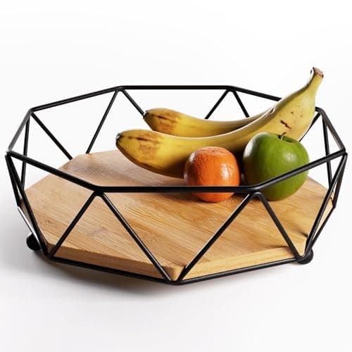 HB Design Co. FB-WOOD-BLACK Miska na Owoce