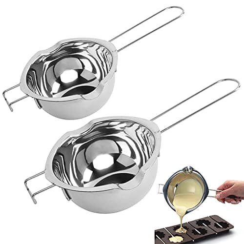 Mellystore 2 szt. Garnki do kąpieli wodnej