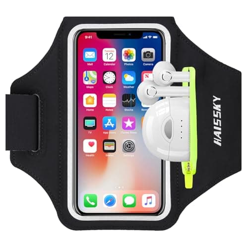 HAISSKY Czarna Opaska Sportowa na Telefon
