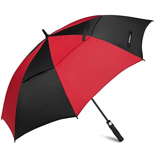 Aceiken XL Parasol Golfowy Czerwono-Czarny
