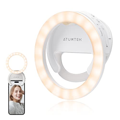 ATUMTEK Obrotowa Lampa Pierścieniowa do Selfie