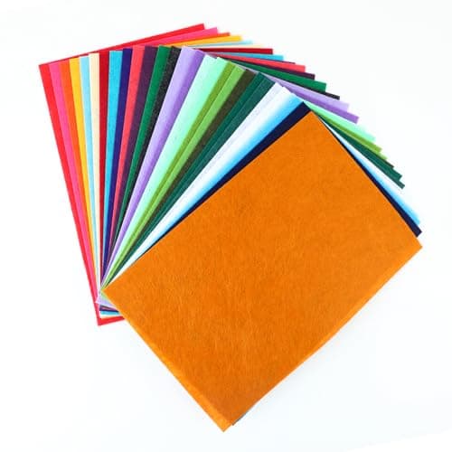 Wenrescry 40 Kolorów Zestaw Filcu DIY
