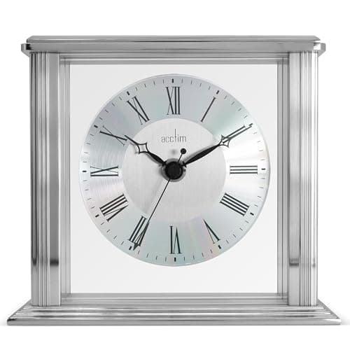 Acctim 36247 Zegar Kominkowy Metalowy Srebrny