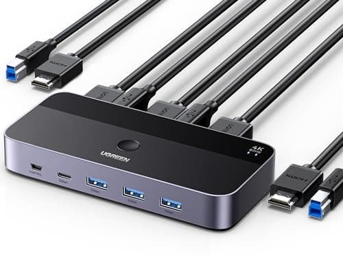 Ugreen 15707 HDMI KVM Przełącznik 4K 4-Portowy