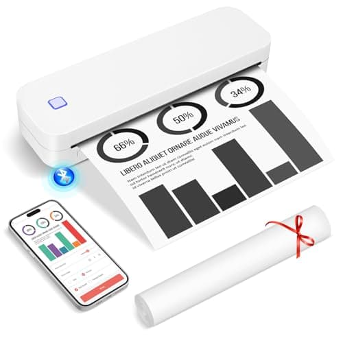 GuKKK Mobilna Drukarka Termiczna A4 Bluetooth