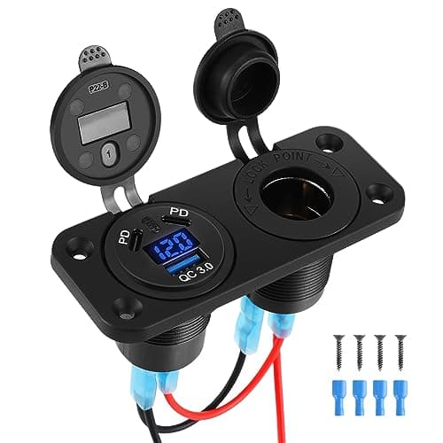 Thlevel 188235 Panel Ładowarka Samochodowa USB QC3.0