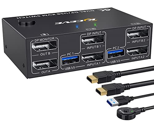 Youtinghdav 2x2 KVM Switch DisplayPort 4K