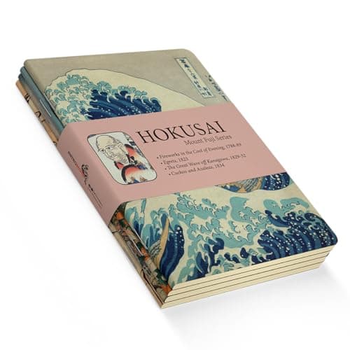 Retronote Hokusai Mount Fuji Zeszyty 4 szt.