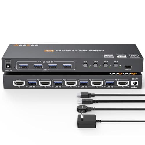 Aoocoo 401A Przełącznik KVM HDMI USB 3.0