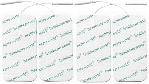 Healthcare World CW50100 Elektrody Prostokątne Zestaw 4 Sztuk