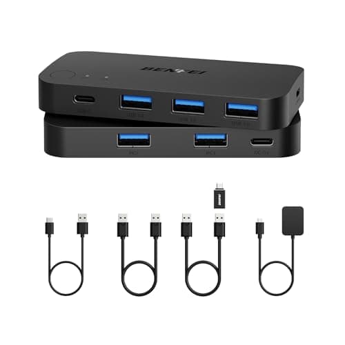 Benfei 000376black Przełącznik KVM USB 3.0