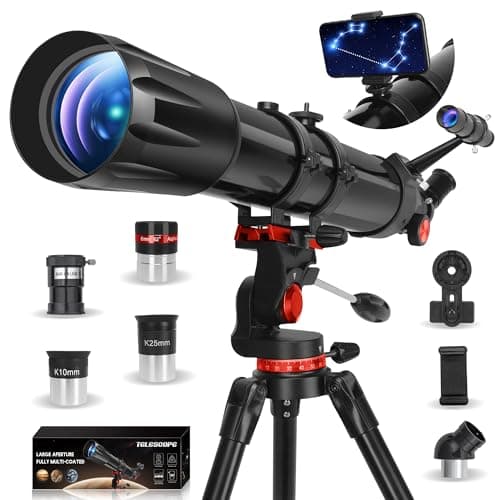HETEKAN Teleskop Refrakcyjny Astronomiczny 90 mm