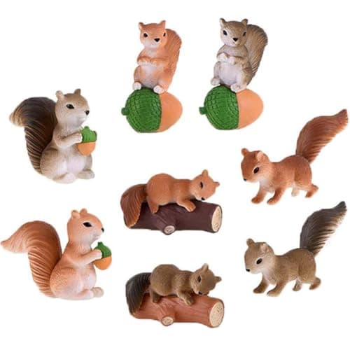 Maomia Wiewiórki Ogrodowe 8 Figurki
