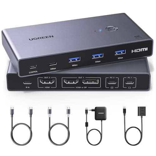 UGREEN 35763 Przełącznik KVM USB-C 2x2
