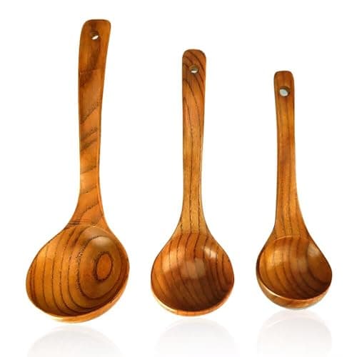 Renawe Zestaw 3 Drewnianych Łyżek Kuchennych