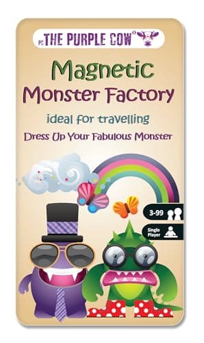 The Purple Cow Monster Factory magnetyczna gra podróżna