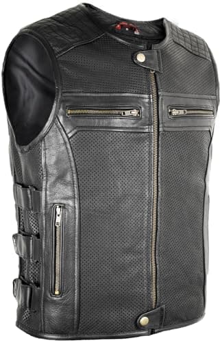 Mdm MDM9124 Kamizelka Motocyklowa Skórzana L