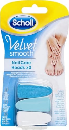 Scholl Velvet Smooth Głowice Wymienne do Paznokci