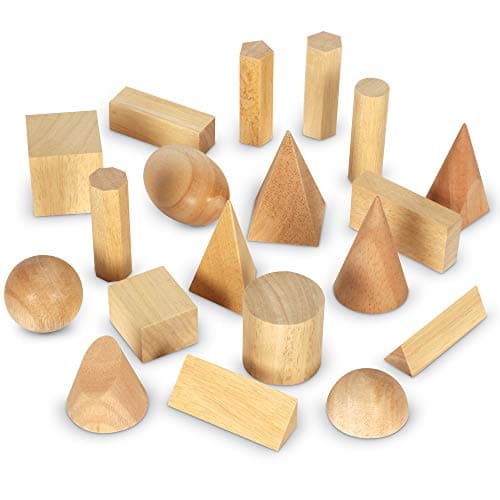 Learning Resources Drewniany Zestaw Geometryczny 19-Częściowy