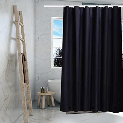 Tikabc PEFro724G001 Zasłona Prysznicowa Czarna 183x183 cm
