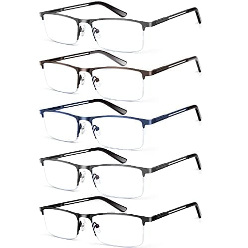 Konhago 5-pak Okulary do Czytania Metalowe