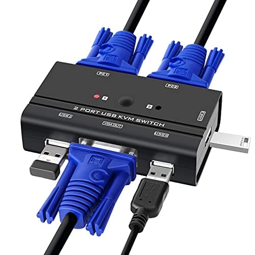 Tcnewcl VGA-2P Przełącznik KVM 2-Portowy