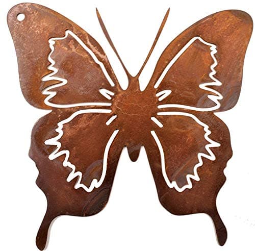 Rostikal Motyl Patyna Naturalna Dekoracja 12x12 cm