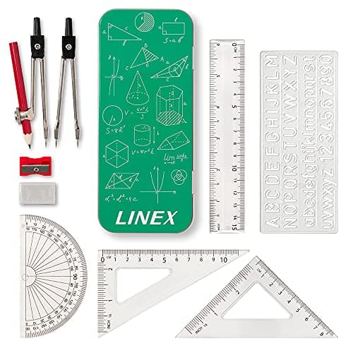 Linex Zestaw do Matematyki Geometryczny 10 sztuk