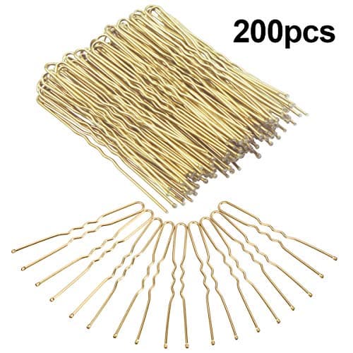 Dokpav 401-0582 Złote Wsuwki do Włosów 200 sztuk