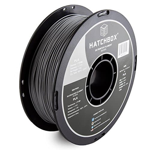 Hatchbox Filament 3D PLA Srebrny 1kg 1.75mm