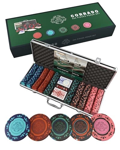 Bullets Playing Cards Corrado Deluxe Zestaw 500 żetonów