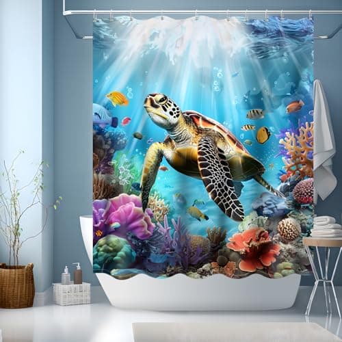 Zasłona prysznicowa Jingyou 3D Nature Ocean 150x180cm