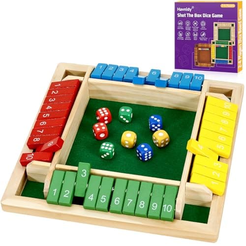 Havnidy Shut The Box Drewniana Gra Stołowa