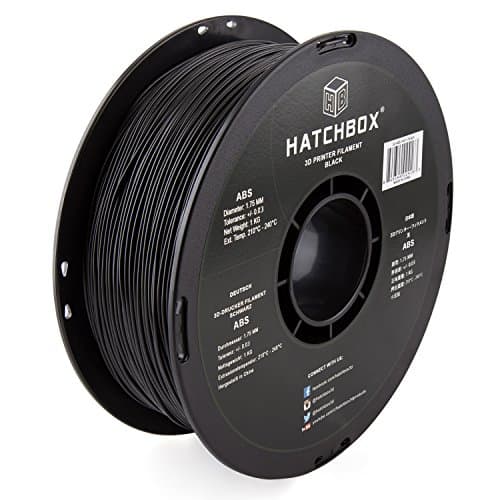 Hatchbox ABS Filament 3D Czarny 1kg 1.75mm