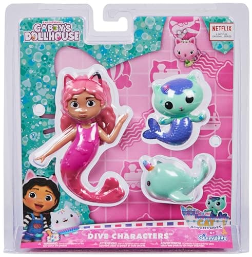 SwimWays Gabby's Dollhouse Zabawki Nurkowe 3-pak